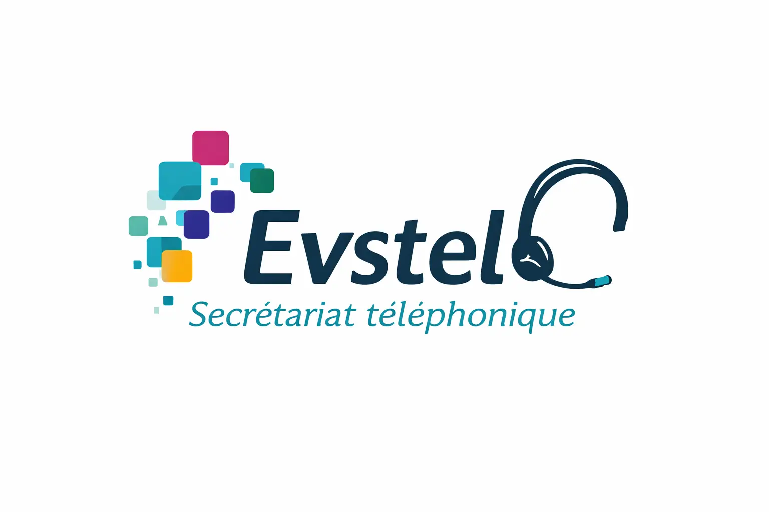 logo de l'entreprise Evstel, sécrétarit téléphonique